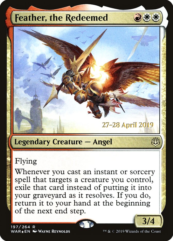 Feather, the Redeemed [War of the Spark Prerelease Promos] | I Want That Stuff Brandon