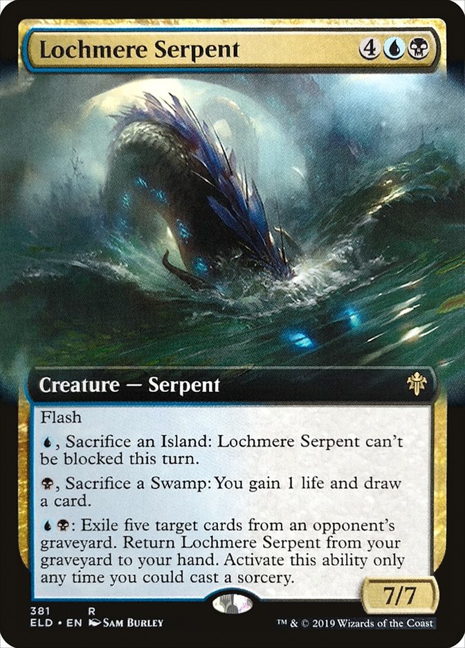 Lochmere Serpent (Extended Art) [Throne of Eldraine] | I Want That Stuff Brandon