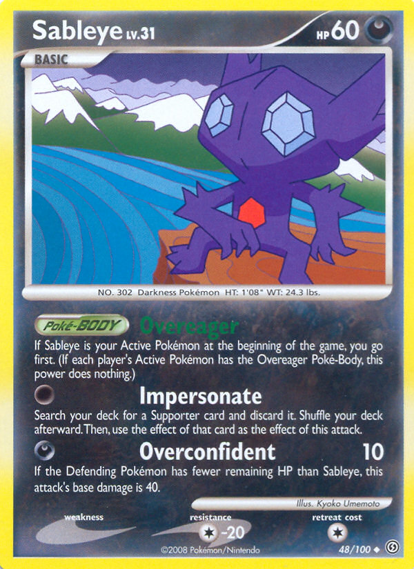 Sableye (48/100) [Diamond & Pearl: Stormfront] | I Want That Stuff Brandon