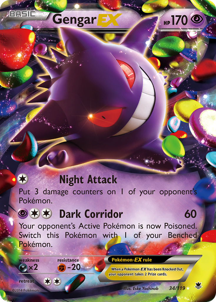 Gengar EX (34/119) [XY: Phantom Forces] | I Want That Stuff Brandon