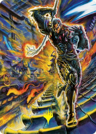 Kaito Shizuki 2 Art Card (Gold-Stamped Signature) [Kamigawa: Neon Dynasty Art Series] | I Want That Stuff Brandon