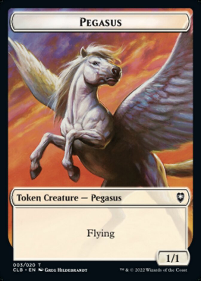 Pegasus Token [Commander Legends: Battle for Baldur's Gate Tokens] | I Want That Stuff Brandon