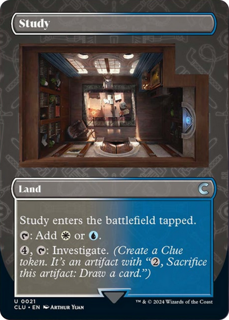 Study (Borderless) [Ravnica: Clue Edition] | I Want That Stuff Brandon