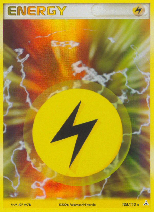 Lightning Energy (108/110) [EX: Holon Phantoms] | I Want That Stuff Brandon