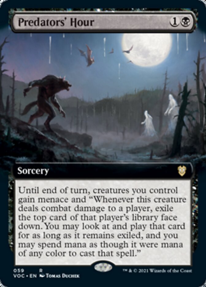 Predators' Hour (Extended Art) [Innistrad: Crimson Vow Commander] | I Want That Stuff Brandon