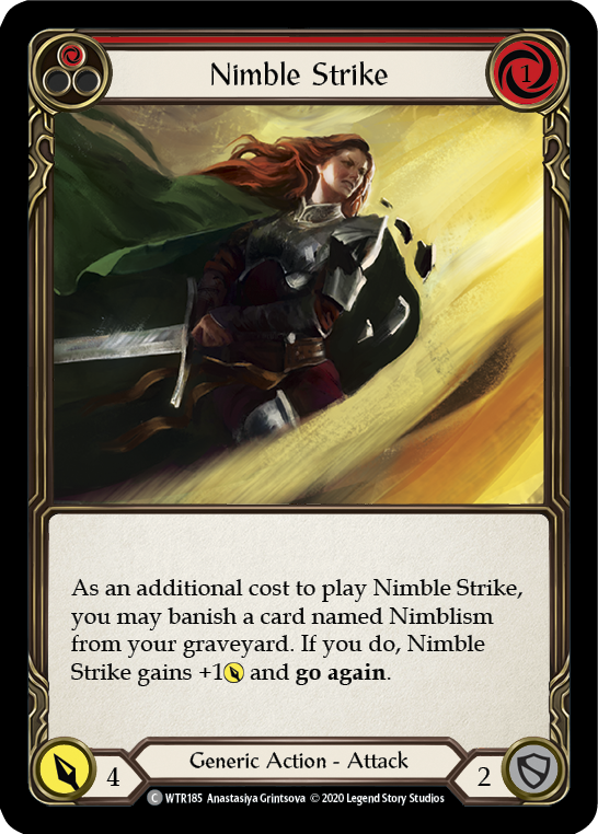 Nimble Strike (Red) [WTR185] Unlimited Edition Normal | I Want That Stuff Brandon