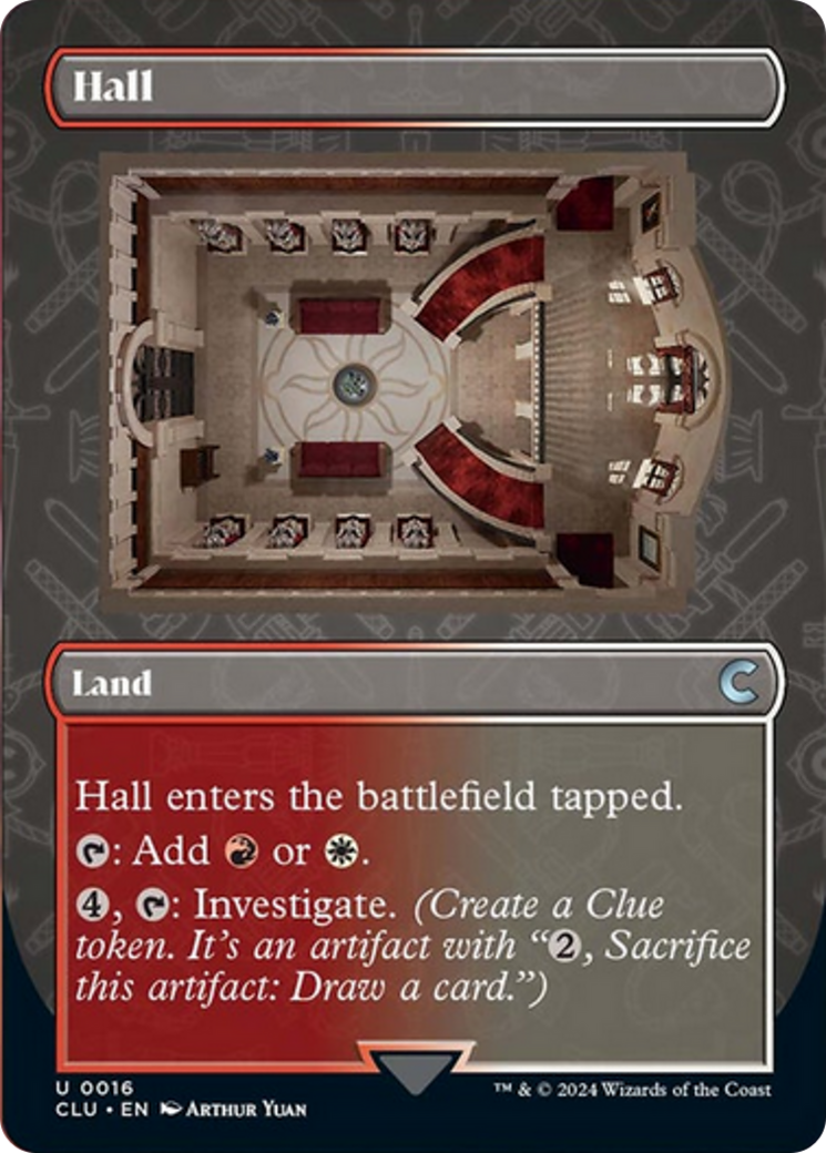 Hall (Borderless) [Ravnica: Clue Edition] | I Want That Stuff Brandon