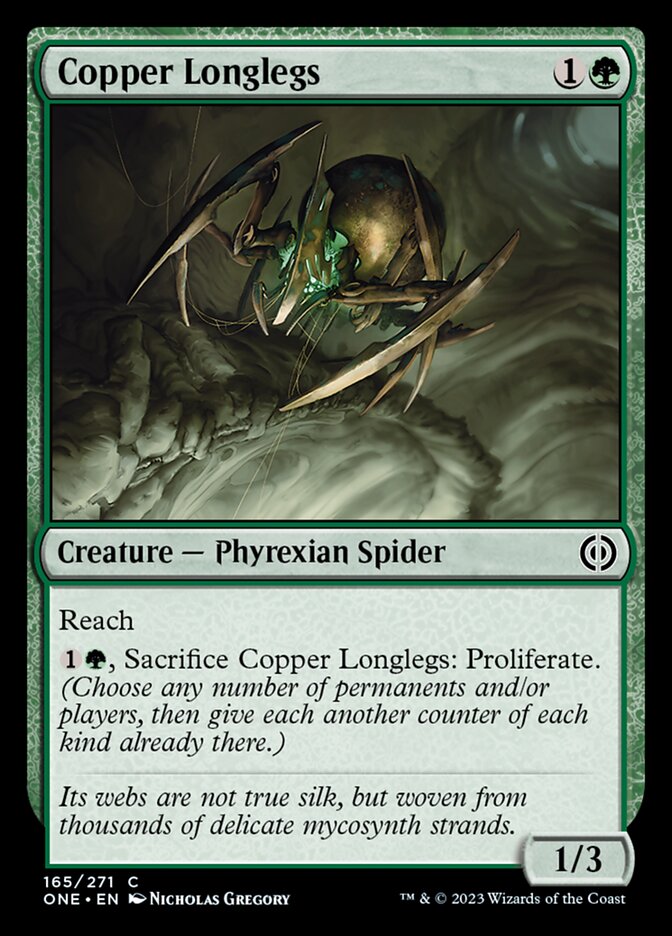 Copper Longlegs [Phyrexia: All Will Be One] | I Want That Stuff Brandon