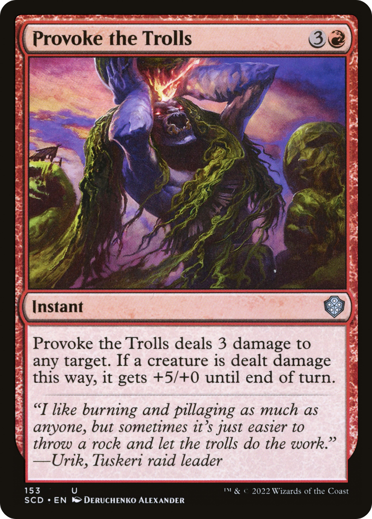 Provoke the Trolls [Starter Commander Decks] | I Want That Stuff Brandon