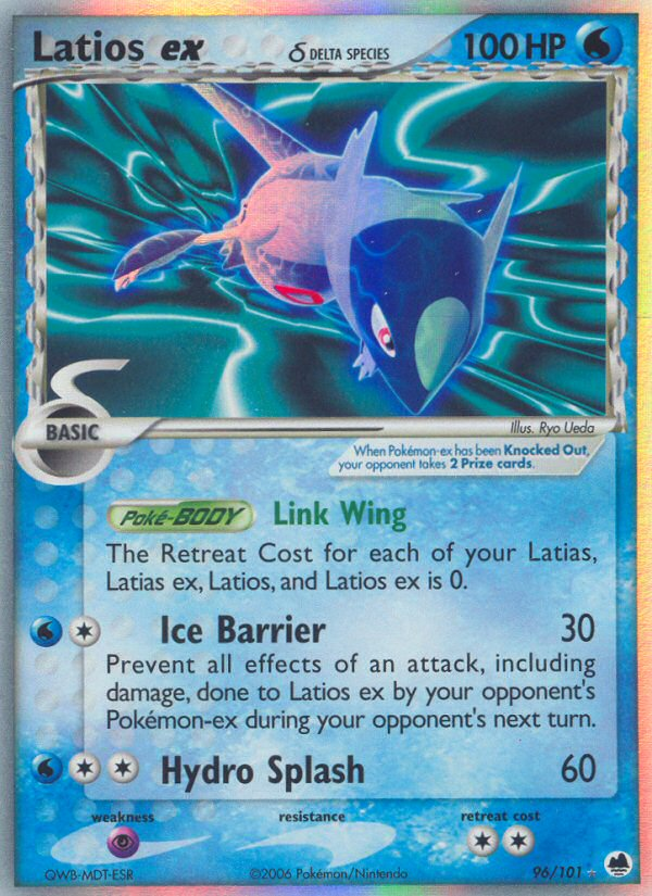 Latios ex (96/101) (Delta Species) [EX: Dragon Frontiers] | I Want That Stuff Brandon