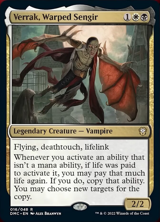 Verrak, Warped Sengir [Dominaria United Commander] | I Want That Stuff Brandon