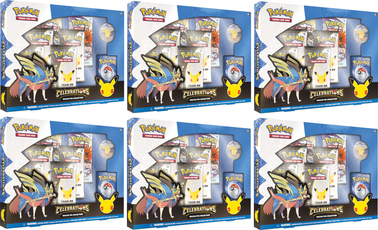 Celebrations: 25th Anniversary - Deluxe Pin Collection Case (Zacian LV. X) | I Want That Stuff Brandon