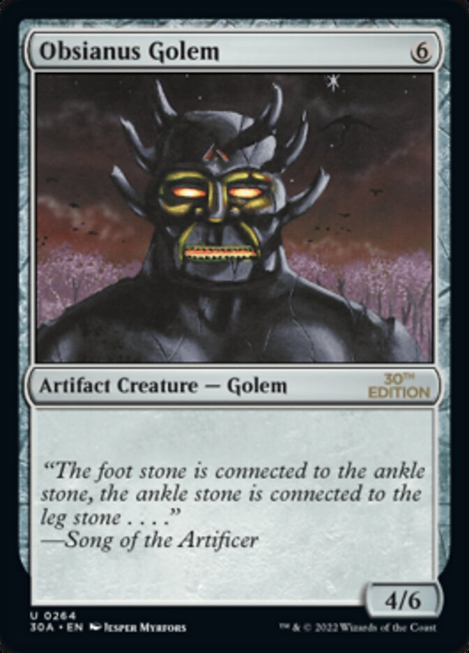 Obsianus Golem [30th Anniversary Edition] | I Want That Stuff Brandon
