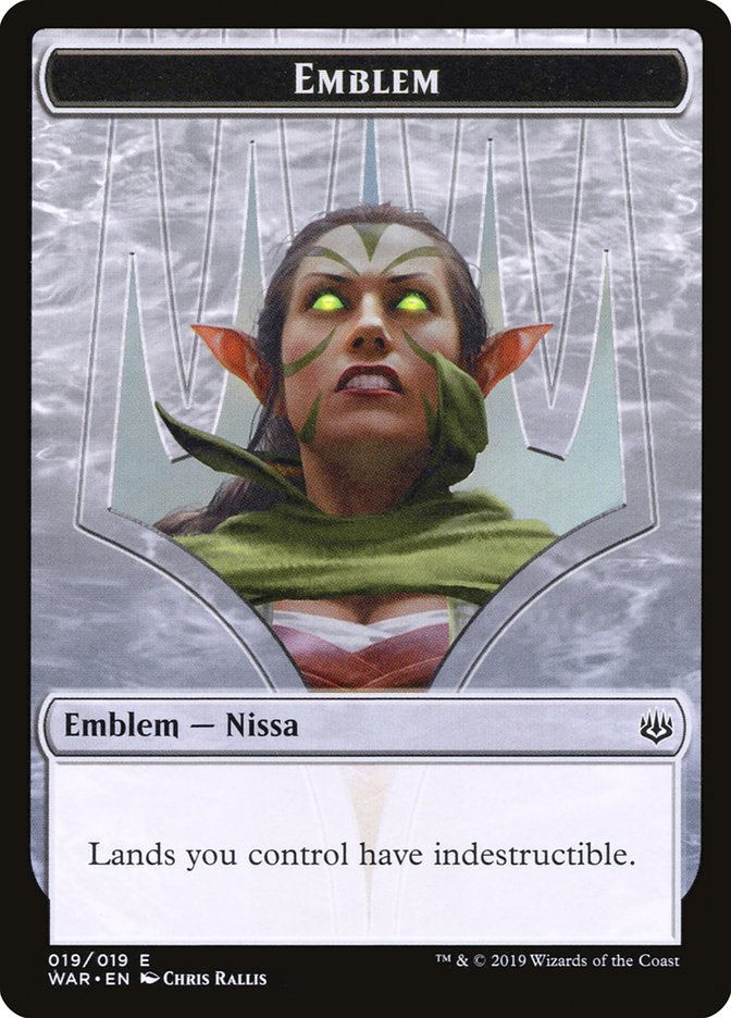 Nissa, Who Shakes the World Emblem [War of the Spark Tokens] | I Want That Stuff Brandon