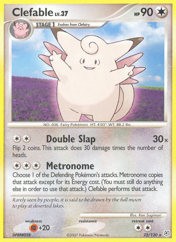 Clefable (22/130) [Diamond & Pearl: Base Set] | I Want That Stuff Brandon