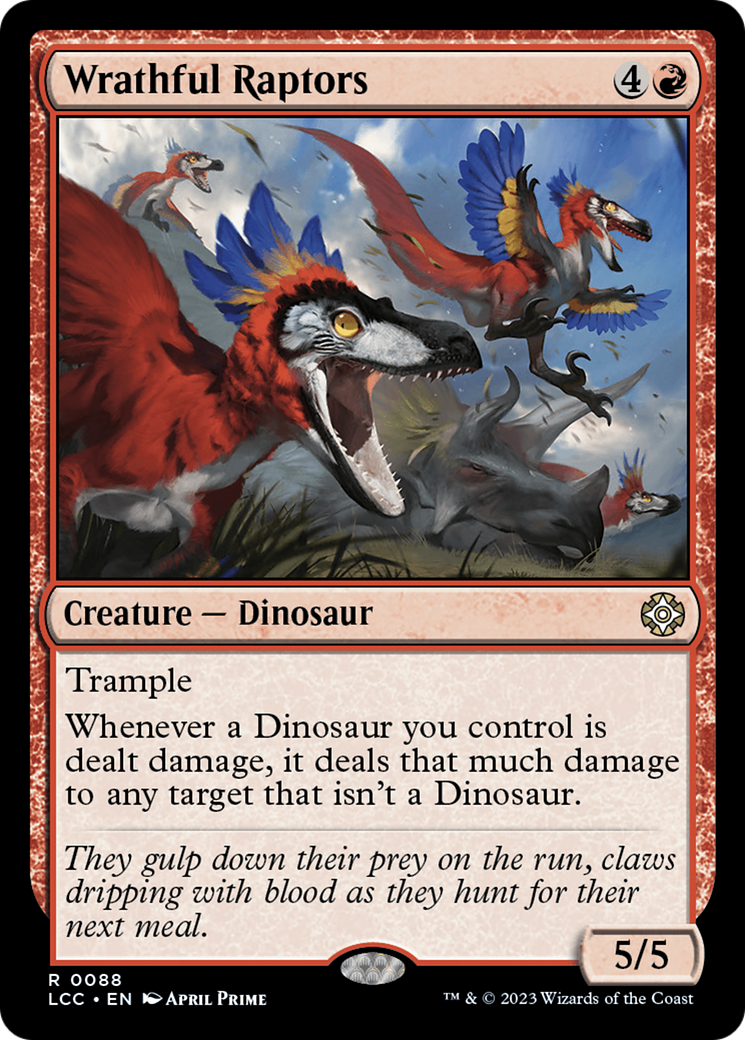 Wrathful Raptors [The Lost Caverns of Ixalan Commander] | I Want That Stuff Brandon