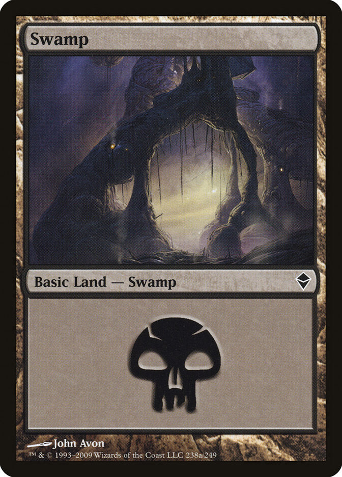 Swamp (238a) [Zendikar] | I Want That Stuff Brandon