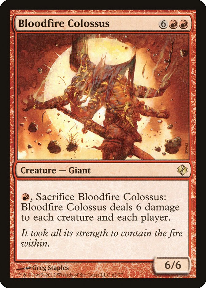 Bloodfire Colossus [Duel Decks: Venser vs. Koth] | I Want That Stuff Brandon