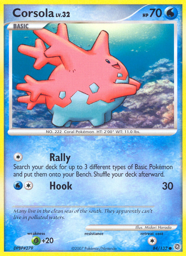 Corsola (84/132) [Diamond & Pearl: Secret Wonders] | I Want That Stuff Brandon