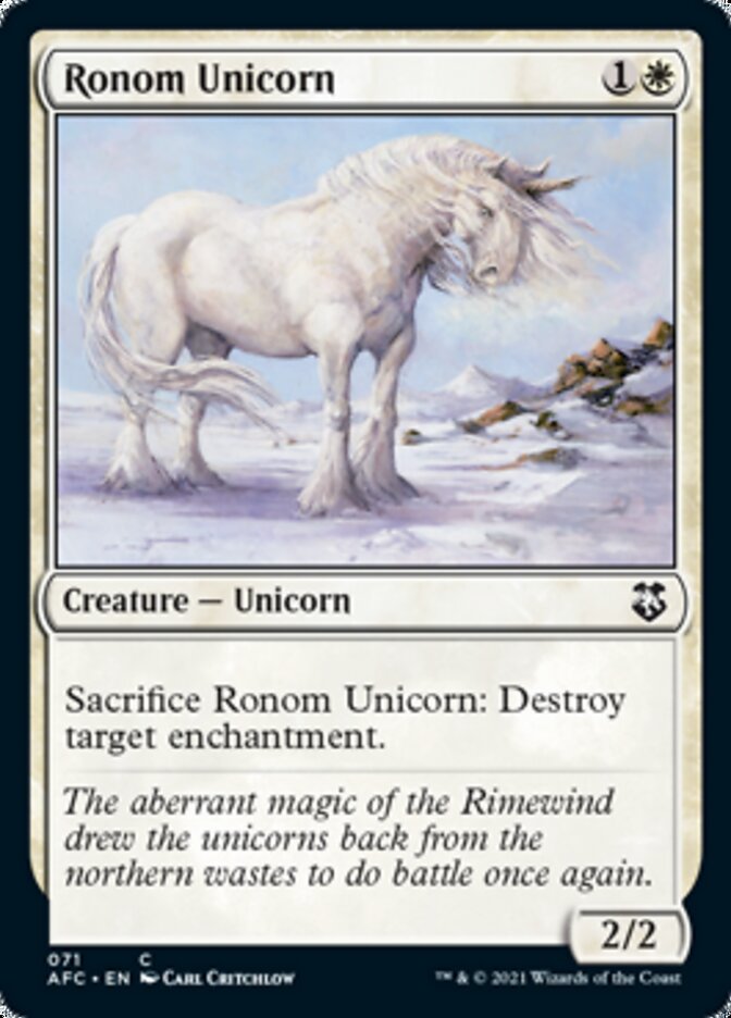 Ronom Unicorn [Dungeons & Dragons: Adventures in the Forgotten Realms Commander] | I Want That Stuff Brandon