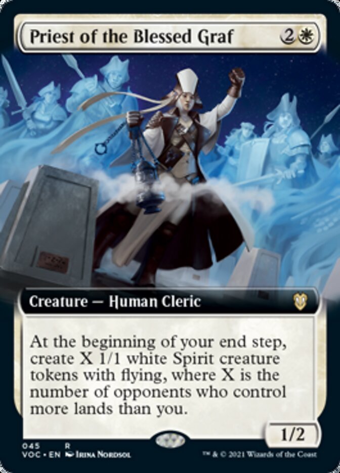 Priest of the Blessed Graf (Extended Art) [Innistrad: Crimson Vow Commander] | I Want That Stuff Brandon