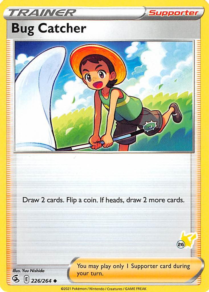 Bug Catcher (226/264) (Pikachu Stamp #26) [Battle Academy 2022] | I Want That Stuff Brandon