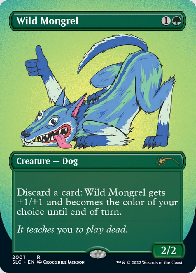 Wild Mongrel (Borderless) [Secret Lair 30th Anniversary Countdown Kit] | I Want That Stuff Brandon