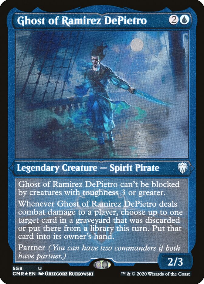 Ghost of Ramirez DePietro (Etched) [Commander Legends] | I Want That Stuff Brandon