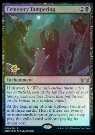 Cemetery Tampering [Streets of New Capenna Prerelease Promos] | I Want That Stuff Brandon