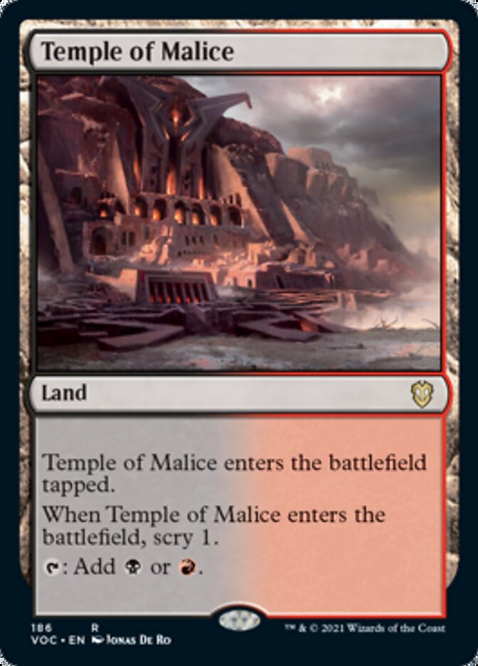 Temple of Malice [Innistrad: Crimson Vow Commander] | I Want That Stuff Brandon