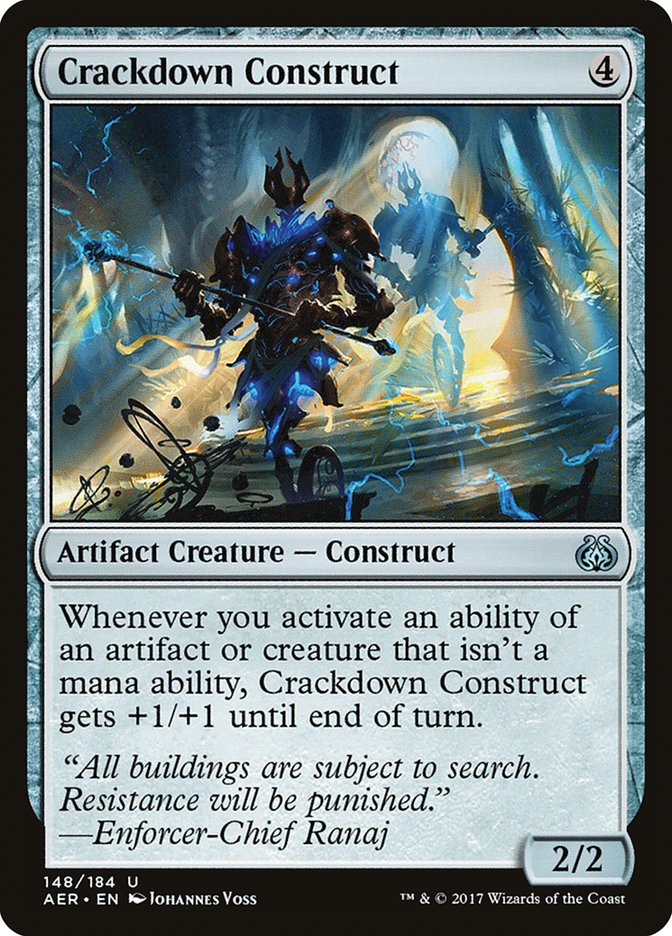 Crackdown Construct [Aether Revolt] | I Want That Stuff Brandon