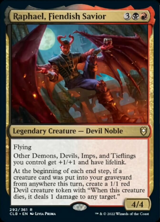 Raphael, Fiendish Savior [Commander Legends: Battle for Baldur's Gate] | I Want That Stuff Brandon