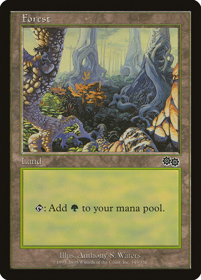 Forest (349) [Urza's Saga] | I Want That Stuff Brandon