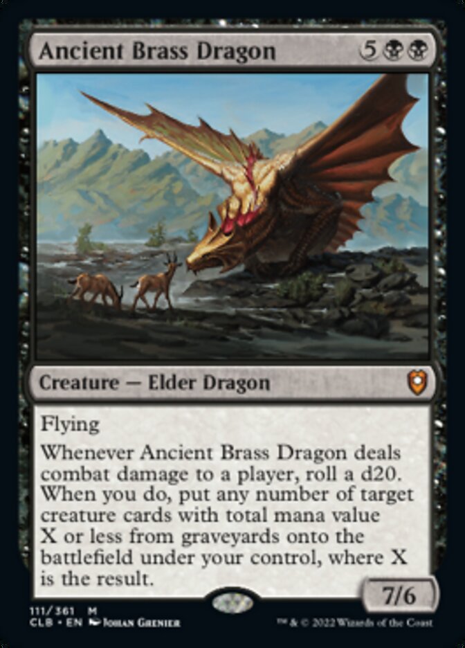 Ancient Brass Dragon [Commander Legends: Battle for Baldur's Gate] | I Want That Stuff Brandon