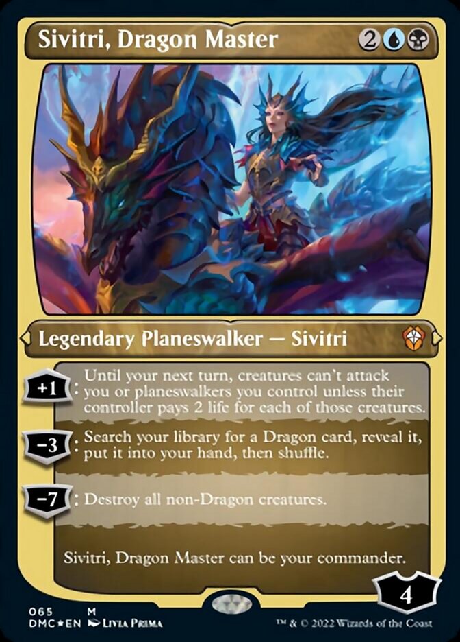 Sivitri, Dragon Master (Foil Etched) [Dominaria United Commander] | I Want That Stuff Brandon