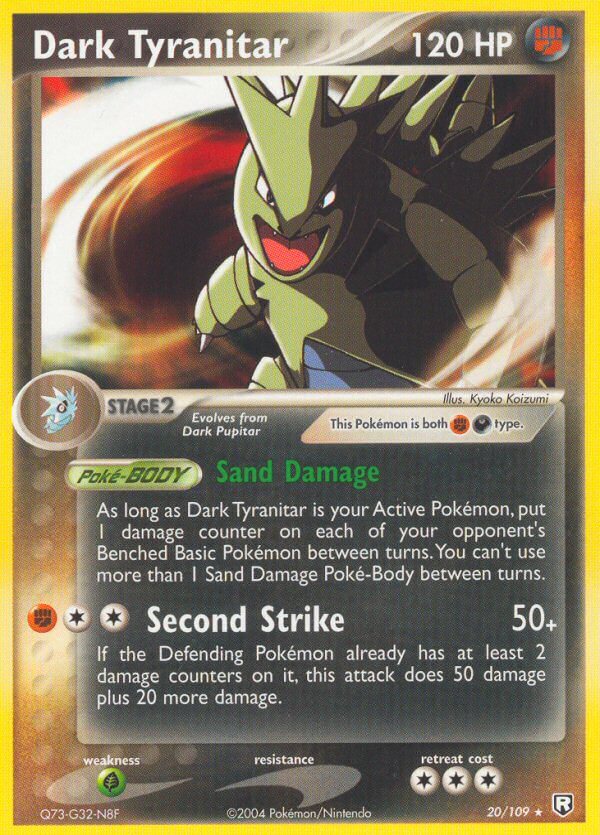 Dark Tyranitar (20/109) (Theme Deck Exclusive) [EX: Team Rocket Returns] | I Want That Stuff Brandon