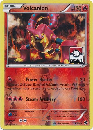 Volcanion (25/114) (League Promo) [XY: Steam Siege] | I Want That Stuff Brandon