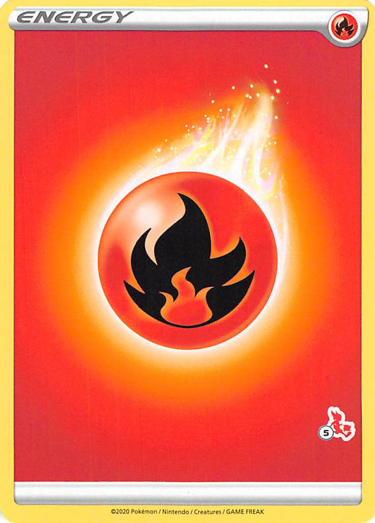 Fire Energy (Cinderace Stamp #5) [Battle Academy 2022] | I Want That Stuff Brandon