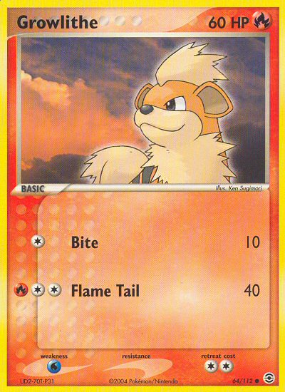 Growlithe (64/112) [EX: FireRed & LeafGreen] | I Want That Stuff Brandon