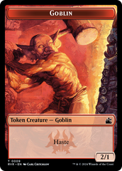 Spirit (0018) // Goblin (0009) Double-Sided Token [Ravnica Remastered Tokens] | I Want That Stuff Brandon