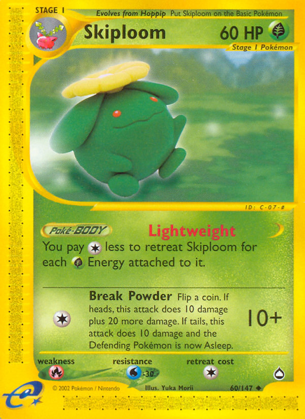 Skiploom (60/147) [Aquapolis] | I Want That Stuff Brandon