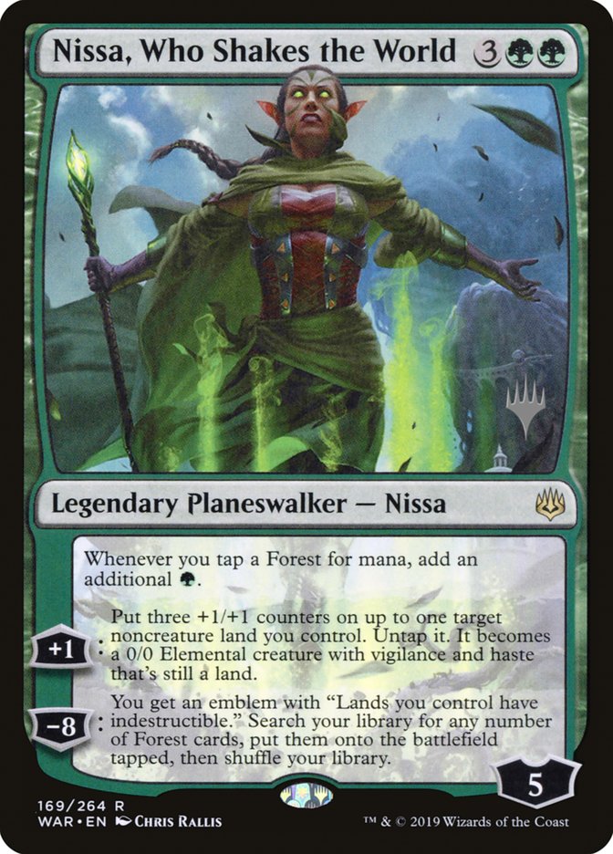 Nissa, Who Shakes the World (Promo Pack) [War of the Spark Promos] | I Want That Stuff Brandon