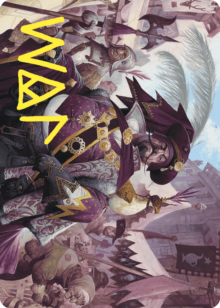 Discerning Financier Art Card (Gold-Stamped Signature) [Wilds of Eldraine Art Series] | I Want That Stuff Brandon
