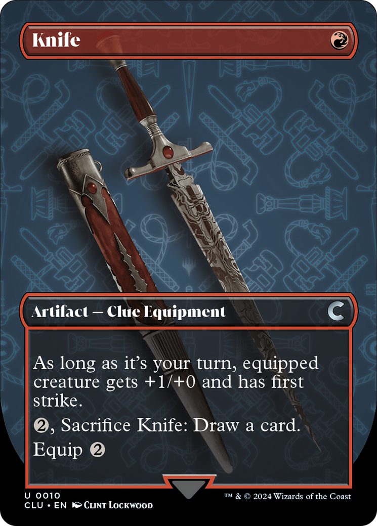 Knife (Borderless) [Ravnica: Clue Edition] | I Want That Stuff Brandon