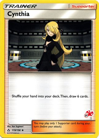 Cynthia (119/156) (Charizard Stamp #21) [Battle Academy 2020] | I Want That Stuff Brandon