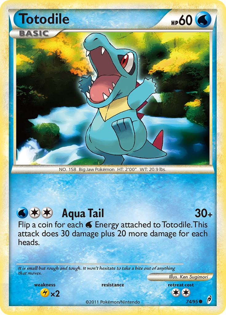 Totodile (74/95) [HeartGold & SoulSilver: Call of Legends] | I Want That Stuff Brandon