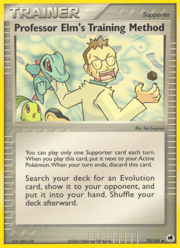 Professor Elm's Training Method (79/101) [EX: Dragon Frontiers] | I Want That Stuff Brandon