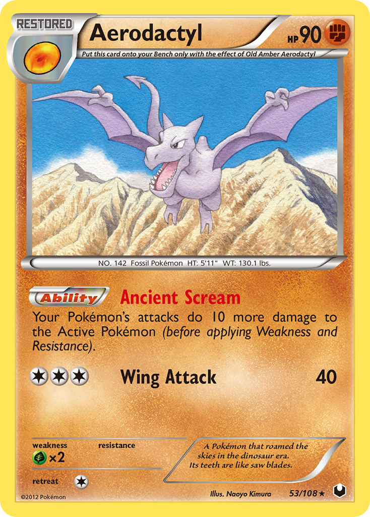 Aerodactyl (53/108) [Black & White: Dark Explorers] | I Want That Stuff Brandon