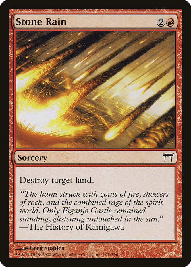 Stone Rain [Champions of Kamigawa] | I Want That Stuff Brandon