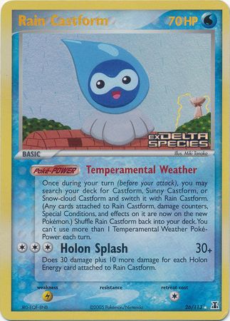 Rain Castform (26/113) (Stamped) [EX: Delta Species] | I Want That Stuff Brandon